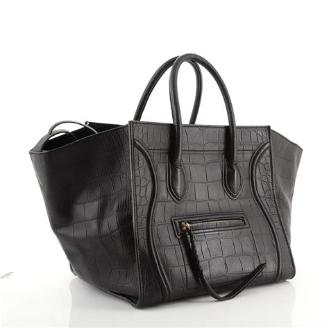 celine phantom crocodile bag price|Celine Phantom Handbag Crocodile Embossed Leather Large.